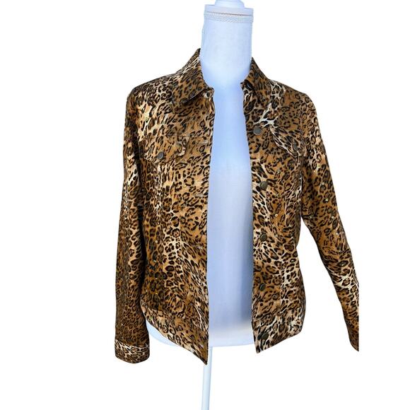 Russell Kemp Jackets & Blazers - Russell Kemp Women's Vintage Secretary Career Sequin Jacket Animal Print Size 10